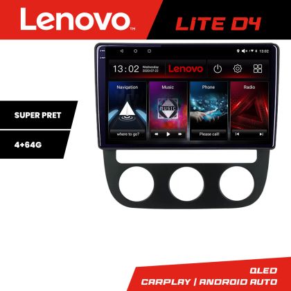 Navigáció VW Golf 5 2004-2010 automata klíma Android rádió gps internet 4+64 Lenovo