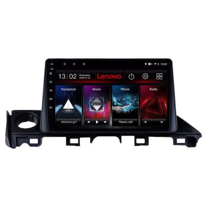 Navigáció Mazda 6 2018- Lenovo Kit-MAZDA6-18 4+64 GB Android Waze USB Internet Navigáció Youtube Rádió