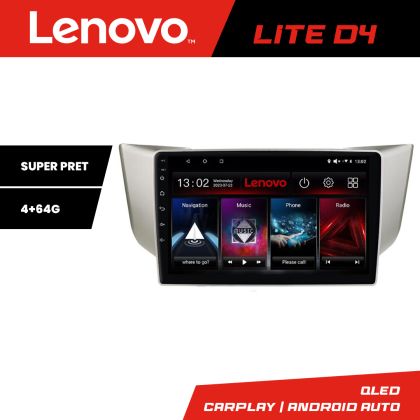 Navigáció Lexus RX 2003-2009 Lenovo Kit- rx-03 4+64 GB Android Waze USB Internet Navigáció Youtube Rádió