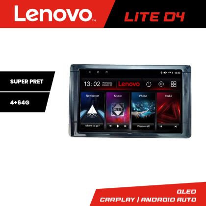 Navigáció Toyota 2DIN Lenovo Kit-TY2DIN 4+64 GB Android Waze USB Internet Navigáció Youtube Rádió