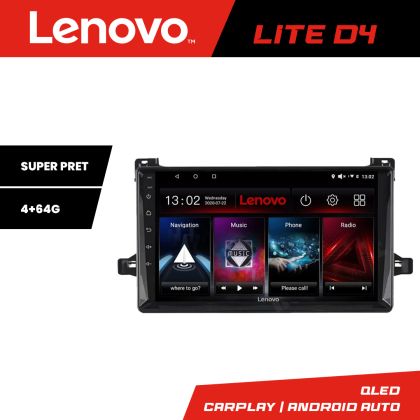 Navigáció Toyota Prius 2015 után Lenovo Kit-TY50 4+64 GB Android Waze USB Internet Navigáció Youtube Rádió