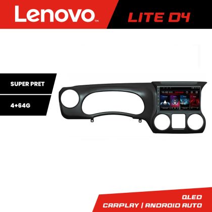 Navigáció Jeep Wrangler 2011-2014 Lenovo Kit-WR 4+64 GB Android Waze USB Internet Navigáció Youtube Rádió