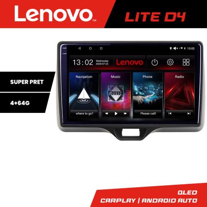 Navigáció Toyota Yaris 2020- Android rádió gps internet 4+64 Lenovo