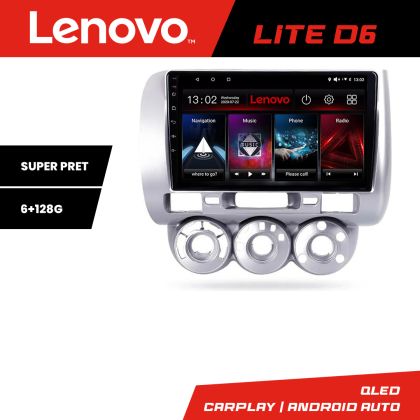 Navigáció Honda Fit Jazz 2004-2008 Android rádió gps internet 8 magos 6+128 Lenovo