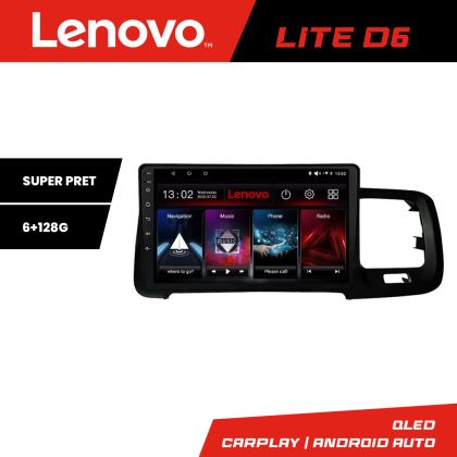 Volvo S60 2014-2018 navigáció Sensus Connect rendszerrel Lenovo Kit-s60-14 8 magos 6+128 GB Android Waze USB Internet Navigáció Youtube R