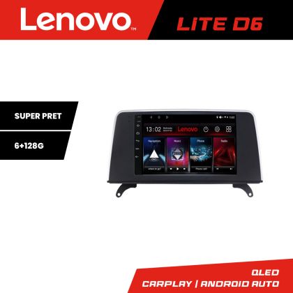 Navigáció BMW X5 X6 2009-2014 CIC 8 magos 6+128 GB Android Waze USB Internet Navigáció Youtube Rádió Lenovo