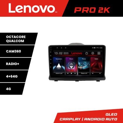 Navigáció Opel Antara Lenovo Kit-019 8 magos QLED 2K 4+64 360 Android Waze USB Internet Navigáció Youtube Rádió
