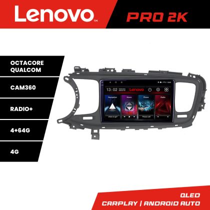 Navigáció Kia Optima 2014-2015 Android rádió gps internet 8 magos QLED 2K 4+64 360 Lenovo