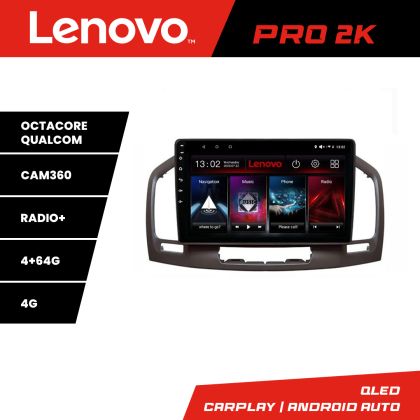 Navigáció Opel Insignia 2009-2013 Lenovo Kit-114 8 magos QLED 2K 4+64 360 Android Waze USB Internet Navigáció Youtube Rádió