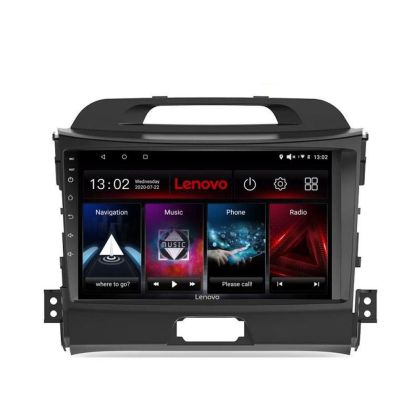 Navigáció Kia Sportage 2010- Lenovo Kit-325 8 magos QLED 2K 4+64 360 Android Waze USB Internet Navigáció Youtube Rádió