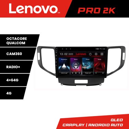 Navigáció Honda Accord 2008-2012 Lenovo Kit-8951 8 magos QLED 2K 4+64 360 Android Waze USB Internet Navigáció Youtube Rádió