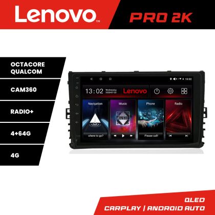 Navigáció Toyota Auris Corolla 2017-2018 Lenovo Kit-auris-2017 8 magos QLED 2K 4+64 360 Android Waze USB Internet Navigáció Youtube Rádió