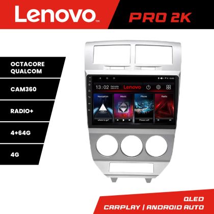 Navigáció Dodge Caliber 2006-2010 Lenovo Kit-caliber-06 8 magos QLED 2K 4+64 360 Android Waze USB Internet Navigáció Youtube Rádió