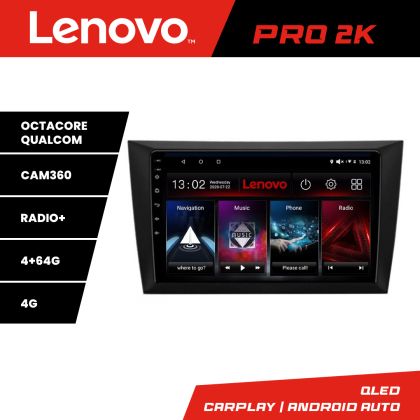 VW Golf6 2009-2013 Lenovo Kit-GOLF6 navigáció 8 magos QLED 2K 4+64 360 Android Waze USB internet navigáció Youtube rádió