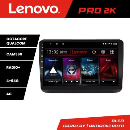 Navigáció Jeep Grand Cherokee 2014-2019 Lenovo Kit-JGG 8 magos QLED 2K 4+64 360 Android Waze USB Internet Navigáció Youtube Rádió