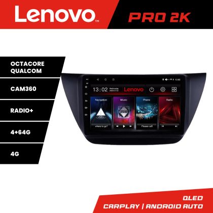 Navigáció Mitsubishi Lancer 2001-2007 Lenovo Kit-LANCER07 8 magos QLED 2K 4+64 360 Android Waze USB Internet Navigáció Youtube Rádió