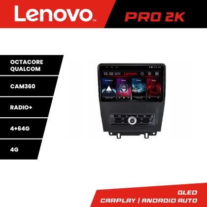 Navigáció Ford Mustang 2009-2014 között Android rádió gps internet 8 magos QLED 2K 4+64 360 Lenovo