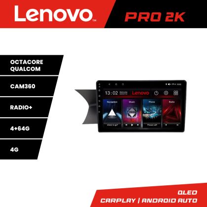 Navigáció Mercedes C W204 NTG4.5 2012-2015 8 magos QLED 2K 4+64 360 Android Waze USB Internet Navigáció Youtube Rádió Lenovo