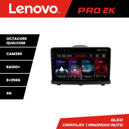 Navigáció Opel Antara Lenovo Kit-019 8 magos QLED 2K 8+256 360 Android Waze USB Internet Navigáció Youtube Rádió