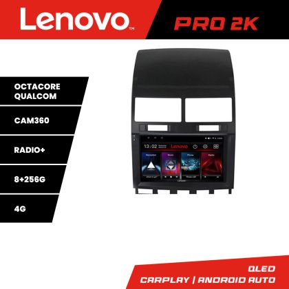 VW Touareg 2004-2011 Lenovo Kit-042 navigáció 8 magos QLED 2K 8+256 360 Android Waze USB internet navigáció Youtube rádió