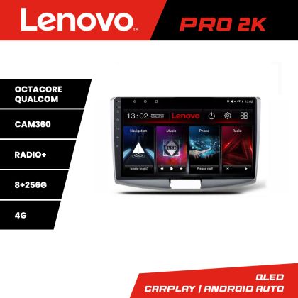 VW Passat 2009-2014 Lenovo Kit-267 navigáció 8 magos QLED 2K 8+256 360 Android Waze USB internet navigáció Youtube rádió