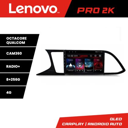 Navigatie Seat Leon MIB  Lenovo Kit-306 8 core QLED 2K 8+256 360 Android Waze USB Navigatie Internet Youtube Radio