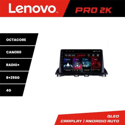 Navigatie Mazda 3 2014-2019 Lenovo Kit-463 8 core QLED 2K 8+256 360 Android Waze USB Navigatie Internet Youtube Radio