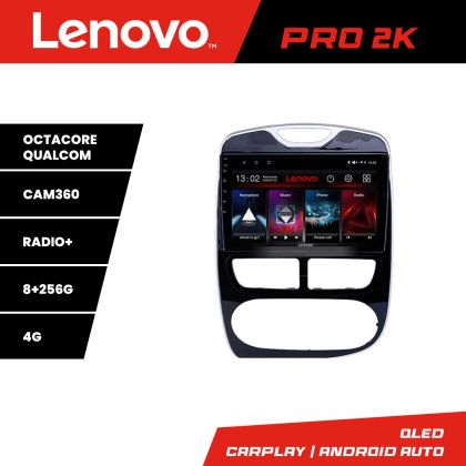 Navigáció Renault Clio 4 V1 Lenovo Kit-467 8 magos QLED 2K 8+256 360 Android Waze USB Internet Navigáció Youtube Rádió