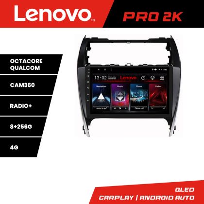Navigáció Toyota Camry 2012-2018 Android rádió gps internet 8 magos QLED 2K 8+256 360 Lenovo