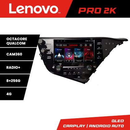 Navigáció Toyota Camry 2017-2021 V2 Android rádió gps internet 8 magos QLED 2K 8+256 360 Lenovo
