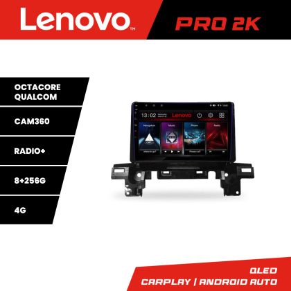 Navigáció Mazda CX5 2018-2020 Lenovo Kit-cx5 8 magos QLED 2K 8+256 360 Android Waze USB Internet Navigáció Youtube Rádió