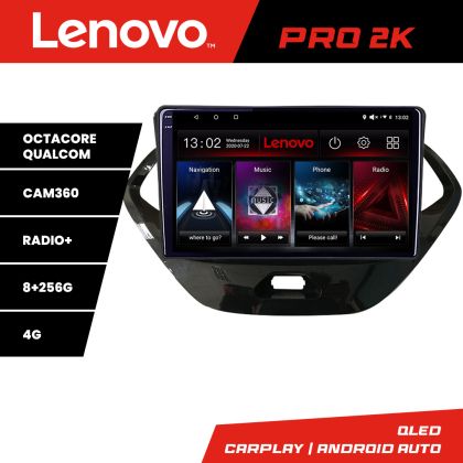 Navigáció Ford KA 2015-2020 Android rádió gps internet 8 magos QLED 2K 8+256 360 Lenovo