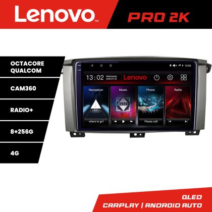 Navigáció Toyota Land Cruiser L100 2002-2006 Android rádió gps internet 8 magos QLED 2K 8+256 360 Lenovo
