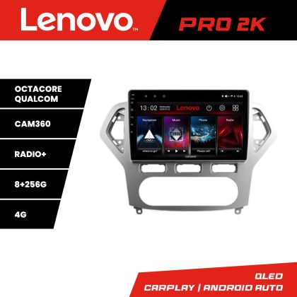 Navigáció Ford Mondeo 2006-2010 Lenovo Kit-MONDEO-AC 8 magos QLED 2K 8+256 360 Android Waze USB Internet Navigáció Youtube Rádió