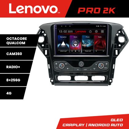 Navigáció Ford Mondeo 2011-2014 Android rádió gps internet 8 magos QLED 2K 8+256 360 Lenovo