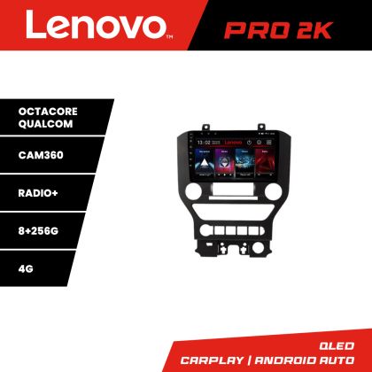 Navigáció Ford Mustang 2015-2020 Lenovo Kit-MUSTANG-NAVI8 core QLED 2K 8+256 360 Android Waze USB Internet Navigáció Youtube Rádió
