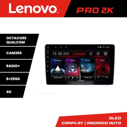 Navigáció Nissan Navara 2006-2014 Lenovo Kit-NAVARA 8 magos QLED 2K 8+256 360 Android Waze USB Internet Navigáció Youtube Rádió