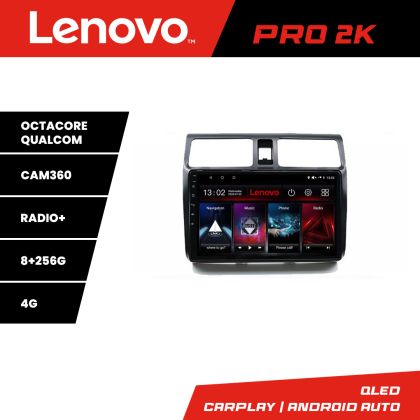 Navigáció Suzuki Swift 2003-2010 Lenovo Kit-SWIFT 8 magos QLED 2K 8+256 360 Android Waze USB Internet Navigáció Youtube Rádió