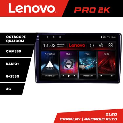 Navigáció Toyota Android rádió gps internet 8 magos QLED 2K 8+256 360 Lenovo