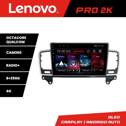 Navigáció Mercedes ML W166 NTG4.5 Lenovo Kit-W166 8 magos QLED 2K 8+256 360 Android Waze USB Internet Navigáció Youtube Rádió