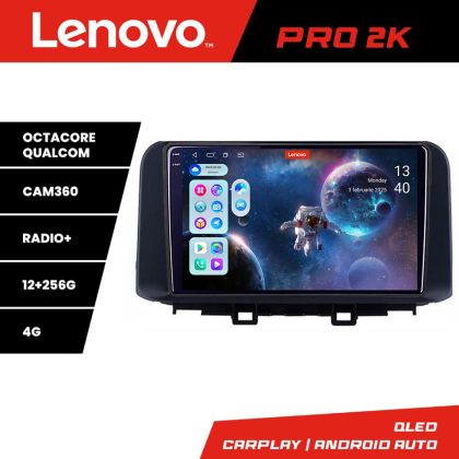 Navigáció Hyundai Kona Lenovo Kit-1058 8 magos QLED 2K 12+256 360 Android Waze USB Internet Navigáció Youtube Rádió
