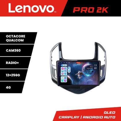 Navigáció Chevrolet Cruze 2013 - Lenovo Kit-1267 8 magos QLED 2K 12+256 360 Android Waze USB Internet Navigáció Youtube Rádió
