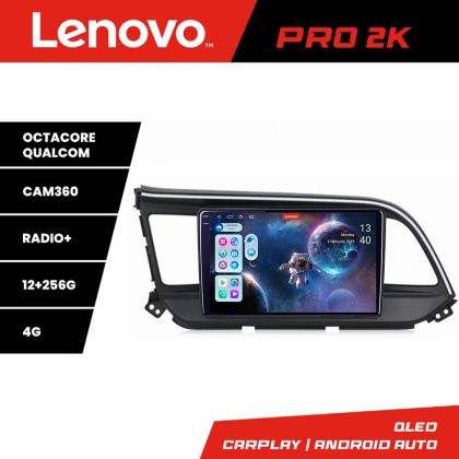 Navigáció Hyundai Elantra 2018- Lenovo Kit-1581 8 magos QLED 2K 12+256 360 Android Waze USB Internet Navigáció Youtube Rádió