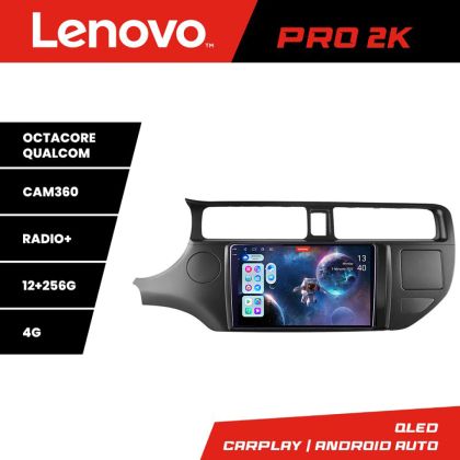 Navigáció Kia Rio 2011-2013 Lenovo Kit-204 8 magos QLED 2K 12+256 360 Android Waze USB Internet Navigáció Youtube Rádió v1