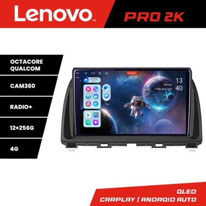 Mazda CX-5 2012-2016 Lenovo Kit-212 navigáció Android internettel, Bluetooth rádióval, GPS WIFI-vel, 8 magos QLED 2K 12+256 360GB