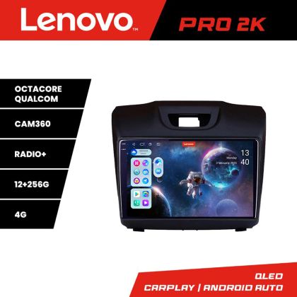 Navigáció Isuzu D-Max Lenovo Kit-2234 8 magos QLED 2K 12+256 360 Android Waze USB Internet Navigáció Youtube Rádió v1
