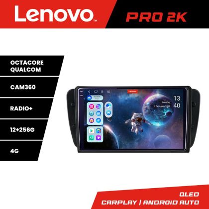 Navigáció Seat Ibiza 2008-2014 Lenovo Kit-246 8 magos QLED 2K 12+256 360 Android Waze USB Internet Navigáció Youtube Rádió