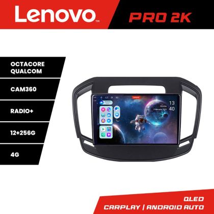 Navigáció Opel Insignia Lenovo Kit-338 8 magos QLED 2K 12+256 360 Android Waze USB Internet Navigáció Youtube Rádió