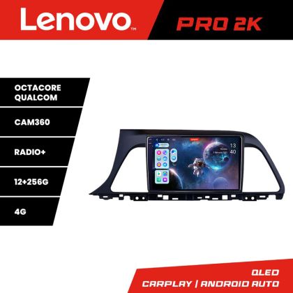 Navigáció Hyundai Sonata Lenovo Kit-417 8 magos QLED 2K 12+256 360 Android Waze USB Internet Navigáció Youtube Rádió