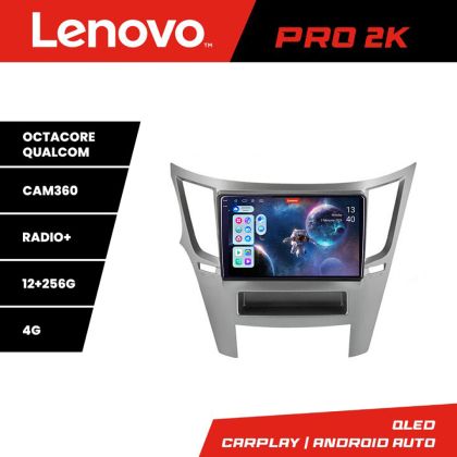 Navigáció Subru Legacy 2010-2015 Lenovo Kit-458 8 magos QLED 2K 12+256 360 Android Waze USB Internet Navigáció Youtube Rádió